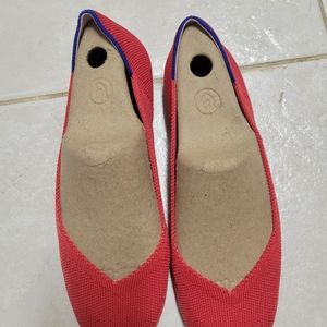 Rothys Ruby Red Flats, Size 7